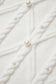 White Pearled High Neck Textured Knit Sweater Vest