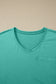 Mint Green Cotton Mineral Wash T Shirt