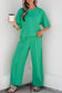 Sky Blue Drop Shoulder Boxy Tee and Barrel Pants Set