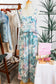 Green Tropical Palm Printed Cropped Tank Drawstring Wide Leg Pant Set