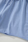 Sky Blue Mineral Washed Drawstring Elastic Waist Raw Cut Shorts