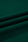Blackish Green Solid Color Ruched Detail Long Sleeve Midi Dress