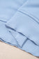 Sky Blue Lace Accent Zipped Collar Short Sleeve Top Sweatpants Set