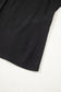 Black Solid Color Bow Textured Patchwork Long Sleeve Tee