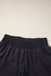 White Solid Color Ribbed Patchwork High Waist Athletic Shorts