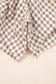 Sky Blue Contrast Trim Plaid Print Plus Size Shorts