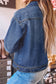 Sail Blue Vintage Wash Western Shift Denim Jacket