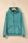Ashleigh Blue Half Zip Kangaroo Pocket Mineral Wash Baggy Hoodie