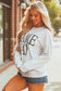 Red Vintage Washed GAME DAY Graphic Baggy Sweatshirt
