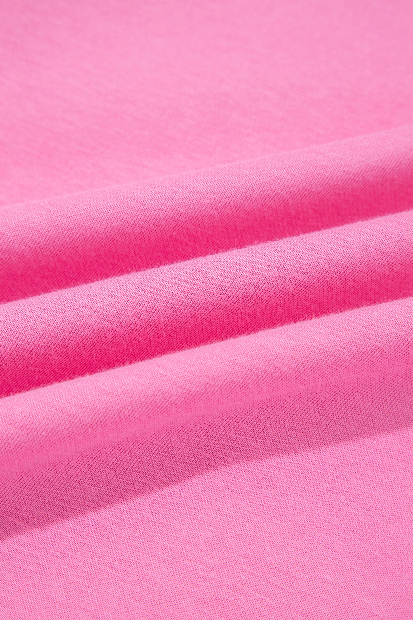 Bright Pink Exposed Seam Detail Reversible Double Wear Plus Size Sweatshirt