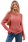 Coral Crochet Hollow-out Jumper Top Sweater
