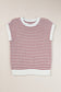 Round Neck Striped Sweater Vest