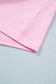 Pink Leopard Bow Embroidered Cotton Round Neck T Shirt
