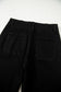 Black 2-Button High Waist Flared Bottom Jeans