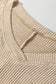 Jet Stream 3D Ribbed V Neck Pullover Drawstring Pants 2 Piece Lounge Set