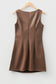 Wild Ginger Vegan Leather Sleeveless Mini Dress