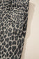 Black Leopard Print Wide Leg High Waist Jeans