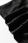Black Plus Size Solid Color Asymmetric Neck Short Sleeve Blouse