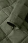 Green Zip-Up Pocket Quilted Jacket
