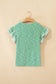 Light Pink Twilled Print Lace Trim Ruffled Short Sleeve Blouse