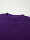 Yellow Cream Casual Plain Crew Neck Tee