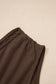 Black Plus Size Solid Color Asymmetric Neck Short Sleeve Blouse