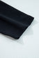 Black Asymmetric Seam Detail Solid Color Long Sleeve Top