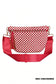 Color black Checkered Woven PU Leather Crossbody Bag Adjustable Strap Large Size