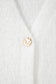 White Fuzzy Buttoned Front Midi Solid Cardigan