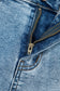 Dusk Blue Western Embroidery Stud Denim Shorts Summer Daily Wear