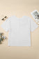 Golden Fleece Pointelle Rhombus Knit Plus Size V Neck Loose Top