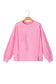 Bonbon Lace Insert Bow Embroidered Exposed Seam Sweatshirt
