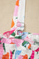 Pink Floral Print Adjustable Straps Smocked High Waist Sundress