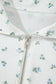 White Floral Print Half Zip Top Matching Short Set