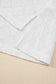 Golden Fleece Pointelle Rhombus Knit Plus Size V Neck Loose Top