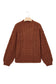 Coffee Solid Color Cable Knit High Neck Loose Pullover Sweater
