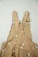 Jet Stream Polka Dot Print Bib Pocket Denim Barrel Overalls Jumpsuit