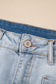 Beau Blue Light Wash High Rise Denim Shorts