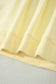 Yellow Cream Solid Color Tee Drawstring Shorts Comfy 2pcs Set