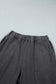 Carbon Grey Mineral Wash Seam Detail Elastic Waist Barrel Pants