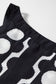 Black Abstract Dot Flower Print Tank Top
