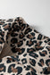 Brown Leopard Open Front Jacket Vest