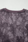 Brown Abstract Woodland Camo Print Baggy Pullover Drawstring Shorts Set