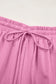 Bonbon Solid Loose V Neck Half Sleeve Tee and Shorts