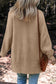 White Fuzzy Buttoned Front Midi Solid Cardigan