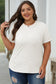 Orchid Petal Casual Plain Crew Neck Tee