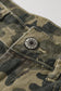Green Camouflage High Rise Denim Shorts
