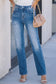 Myosotis Acid Washed Straight Leg Full Length Casual Jeans