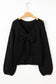 Bright Green Festive Bow Backless Bubble Sleeve Sweater