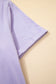 Orchid Petal Casual Plain Crew Neck Tee
